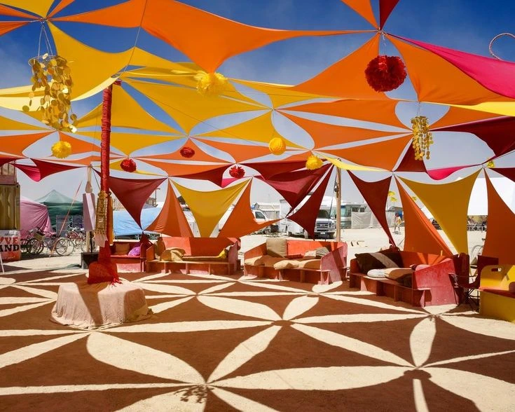 Joint project with Guildworks at Burning Man (Red Lightning Camp)